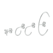ROXI Ear Jewelry Set Moon Star Lightning Suit Earrings for Women Fashion Jewelrys Hoop Earring Piercing Pendientes Casual