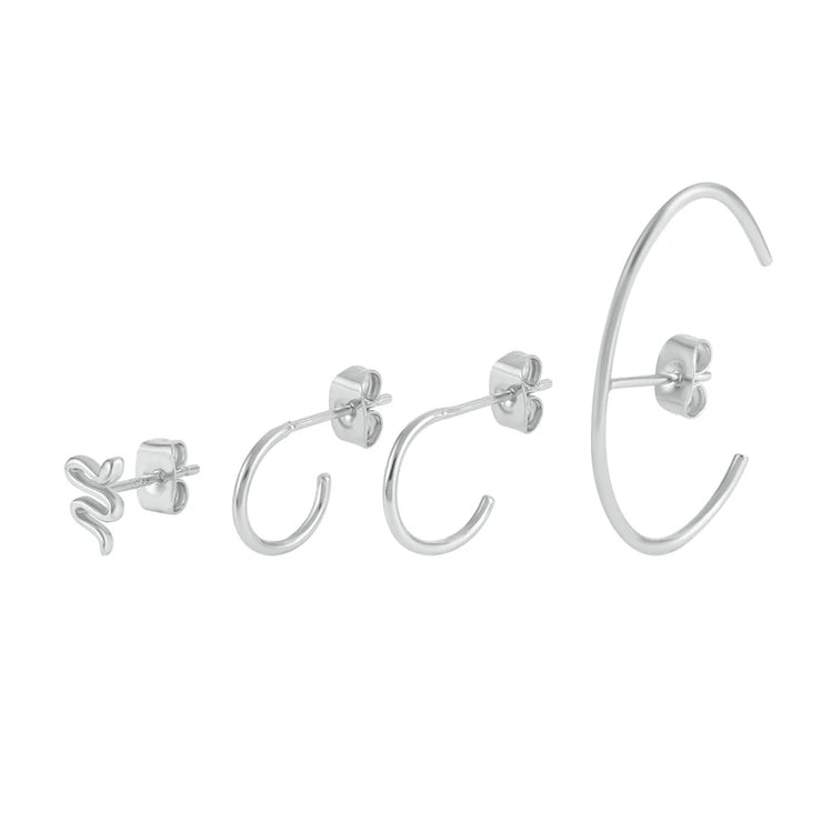 ROXI Ear Jewelry Set Moon Star Lightning Suit Earrings for Women Fashion Jewelrys Hoop Earring Piercing Pendientes Casual