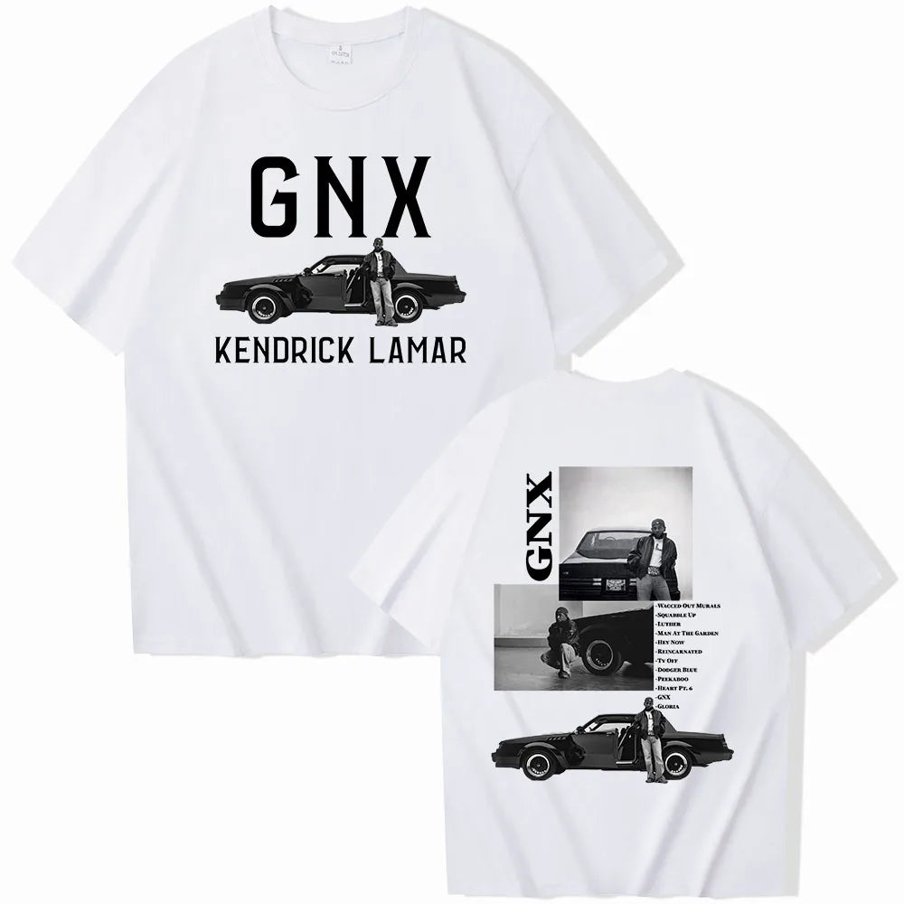 Kendrick Lamar GNX Tour T-Shirts Unisex Harajuku O-Neck Short Sleeve Shirts Commemorative Shirt
