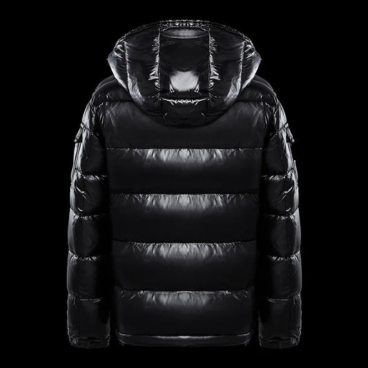PFHQ Down Cotton Jacket Glossy Surface Men's Hooded Thick Bread Coat 2024 Solid Color Warm Long Sleeve Male Tops 21Z7542