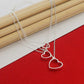 Conjunto de joyería de moda para mujer, de plata de ley 925, ideal como regalo de San Valentín, collar, pulsera y pendientes para novia o boda.