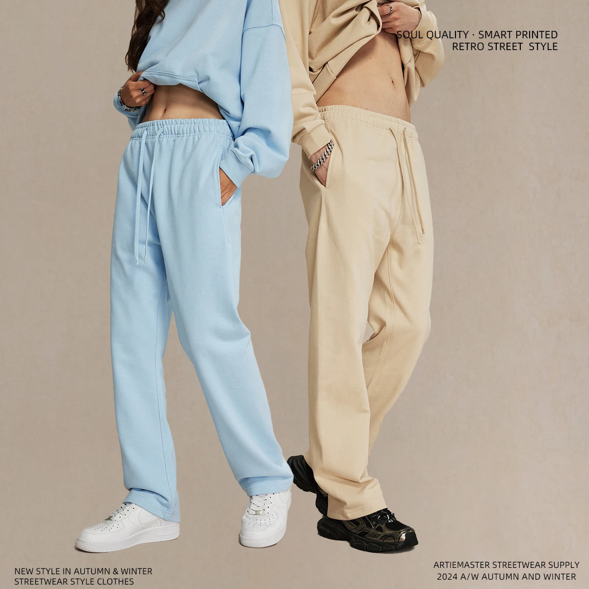 Pantalones de chándal rectos