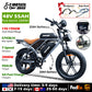 Bicicleta eléctrica IDOTATA-S7 para adultos, batería doble, 48 V, 70 Ah, 20 pulgadas, neumáticos anchos 4.0, bicicleta eléctrica para nieve y montaña, 2000 W