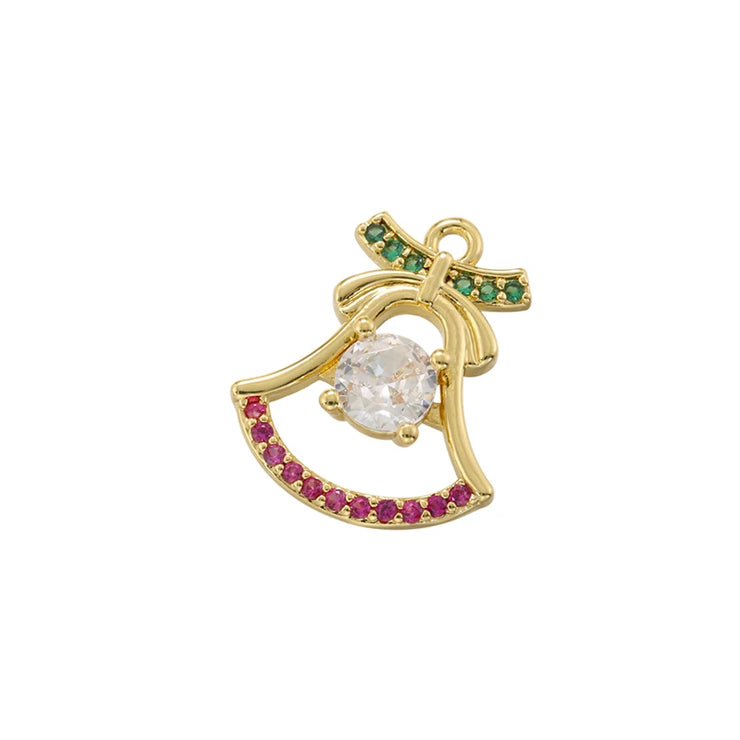 ZHUKOU christmas charms for jewelry making Lovely Christmas Tree series pendants DIY Handmade Jewelry Making accessories VD1383