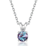 ALLNOEL 0.6ct Alexandrite Pendant for Women 925 Sliver Color Changing Gemstone Anniversary Birthday Gifts Fine Jewelry Wholesale