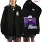 New Anime Satoru Gojo Graphic Print Zipper Hoodie Women Men Fashion Fall/Winter Y2k Zipper Hooded Sweatshirt Coat