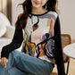 Elegant and Comfortable Ladies' Long Sleeve T-shirts Fashion Print Tees for Women Spring Autumn Daily T-shirts Casual Top