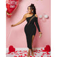 CM.YAYA Women Mesh Patchwork Cutout Shoulder One Long Sleeve Bodycon Midi Maxi Long Dress 2023 Club Evening Sexy Party Dresses
