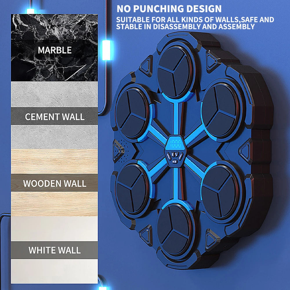 Boxing Music Machine Children's Boxing Wall Target Home Wall-Mounted Boxing Machine Six-Target Intelligent Boxing Training