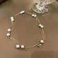 High end Genbao Buckle Design Imitation Pearl Beaded Necklace 2024 Fashion Jewelry For Women's Sexy Collar Chain Accessories