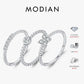 MODIAN D Color Stackable Moissanite Ring 925 Sterling Silver Beads Sparkling Trendy Rings For Women Party Vacation Jewelry