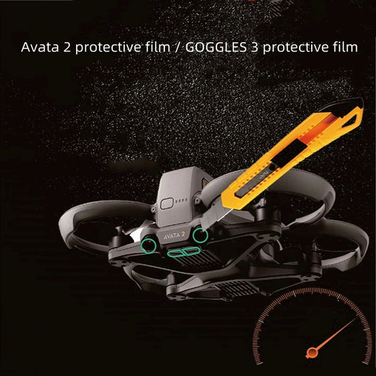 Película protectora para DJI Avata 2, sensor de lente, película para gafas Goggles 3, accesorios para drones