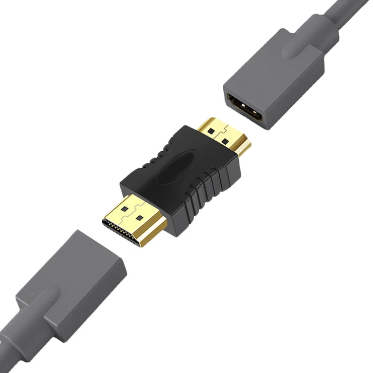 Male to Male HDMI-compatible Converter EXtender Adapter Converter For HDTV Laptop Projector Gold-plated Coupler Connectors