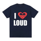 Chief Keef I Love Loud Same Style T Shirt Men's Fashion Hip Hop Short Sleeve T-shirt Casual Oversized T-shirts Streetwear Unisex