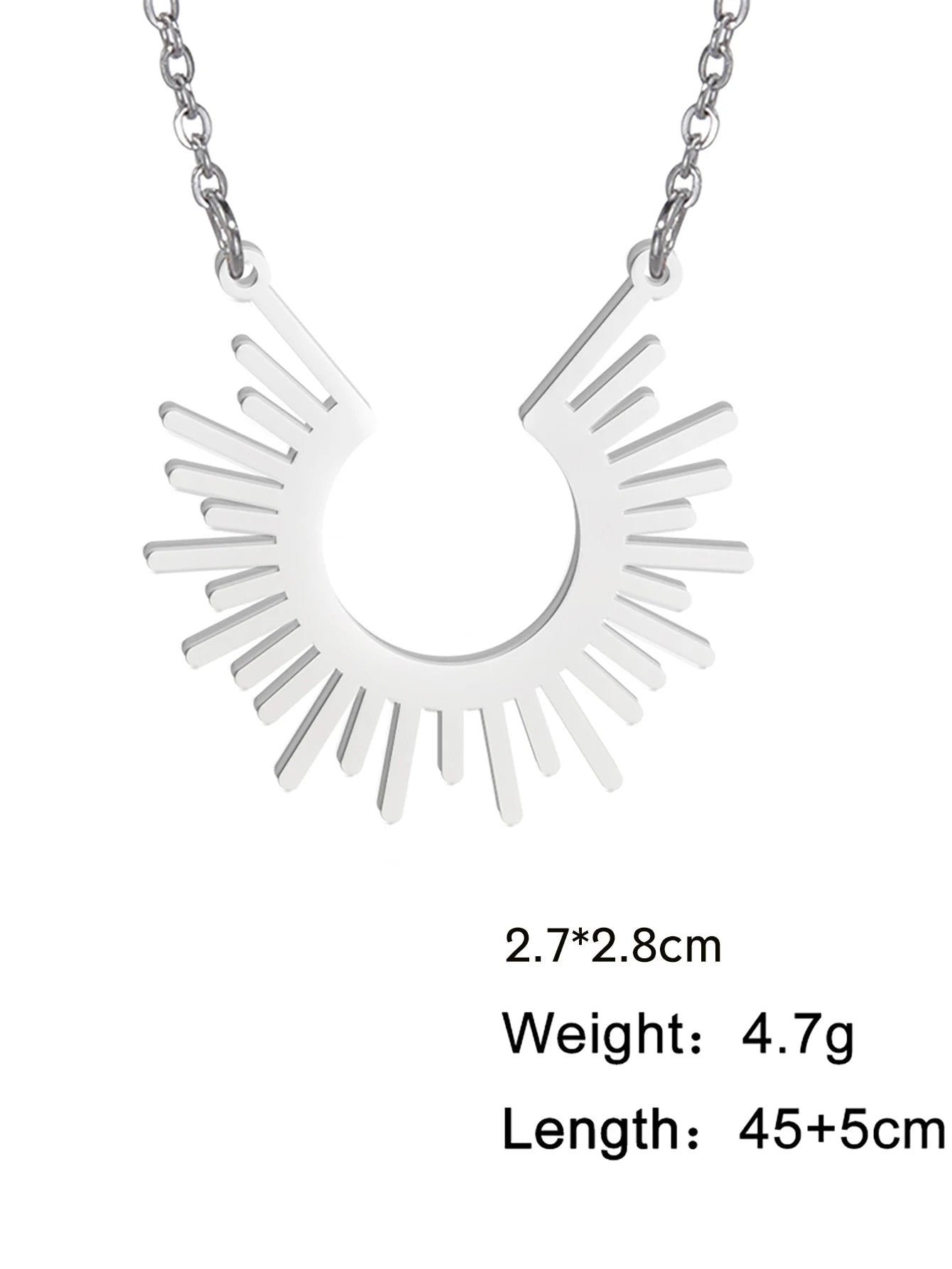 Lucktune Sun Moon Pendant Clavicle Chain Necklace Stainless Steel Bohemian Choker Necklace for Women Fashion New In Jewelry Gift