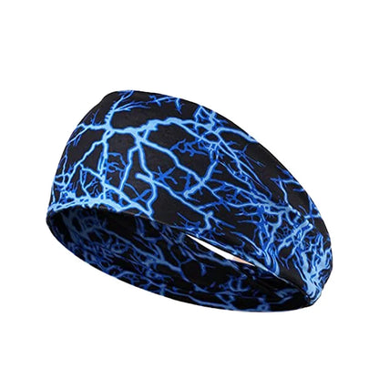 Printing Sports Headbands Sweatband Stretch Elastic Women Yoga Hair Bands Breathable Gym Fitness Running Cycling Tennis Headwrap