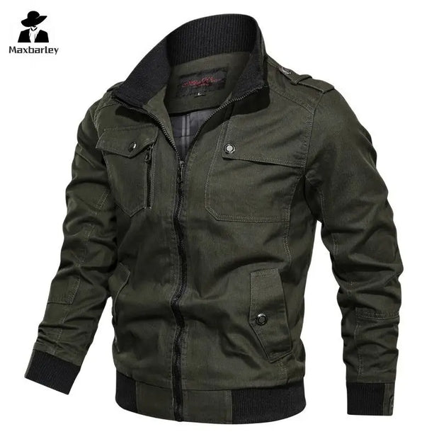 Spring Autumn Jacket Men Cotton Windbreaker Cargo Coat Unload Men's Tactics Jackets Man Cargo Casual Jacket Mens Clothes 2022