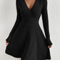 Autumn and Winter New Women's Knitted Slim Sexy Sheath Dress Waist Slimming Inside a Short Bag Hip Little Black Dress