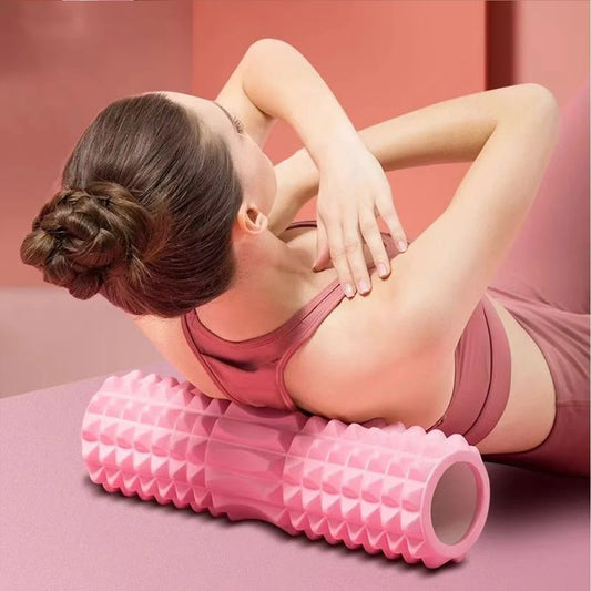 Rouleau de mousse de yoga de 45 cm, bloc de massage musculaire, outils de Pilates, colonne de yoga, ensemble de rouleaux de mousse de fitness, équipement d'exercice de brique de yoga