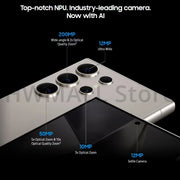 2024 New Samsung Galaxy S24 Ultra AI Smartphone 200MP Wide-angle AI Camera Cell Phone 6.8" AMOLED 120Hz 2X Display 45W 5000mAh