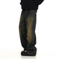 Male Jeans Mens Pants Regular Solid Color Straight Leg Pants Stylish Vintage Wash Baggy Y2k Fashion Streetwear
