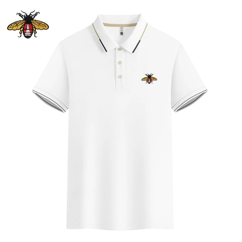 Summer New High Quality Embroidered Polo Shirt, Family Wear, Men's Fashion, Leisure, Breathable, Cool Short Sleeve T-shirt Top
