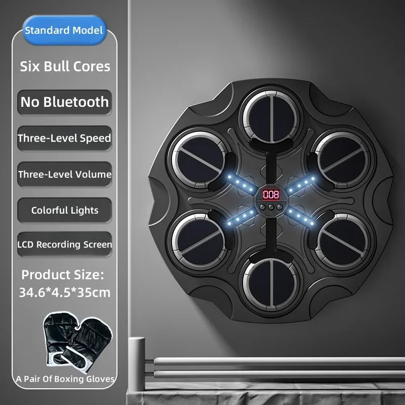 Boxing Music Machine Children's Boxing Wall Target Home Wall-Mounted Boxing Machine Six-Target Intelligent Boxing Training