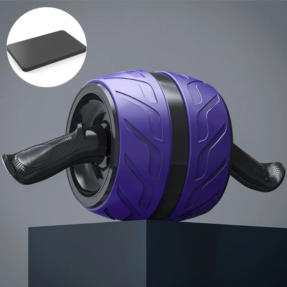 Rouleau abdominal de rebond, roue abdominale saine avec tapis de genou, équipement d'entraînement pour abdominaux pour la musculation à domicile