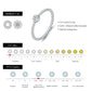 MODIAN D Color Stackable Moissanite Ring 925 Sterling Silver Beads Sparkling Trendy Rings For Women Party Vacation Jewelry