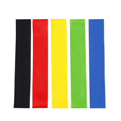 Bandas de resistencia deportivas de varios colores para yoga, equipo de gimnasio, TPE, bandas elásticas para fitness en casa, entrenamiento de fuerza para Pilates.