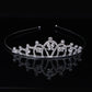 Tiaras y coronas para niñas, diademas, coronas de cristal para novias, accesorios para fiestas de bodas, joyas para el cabello, adornos, tocado