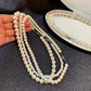 High end Genbao Buckle Design Imitation Pearl Beaded Necklace 2024 Fashion Jewelry For Women's Sexy Collar Chain Accessories
