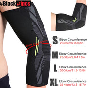 1Pcs Sports Elbow Support Brace Compression Sleeve Basketball Arm Sleeve for Tendonitis, Tennis Golf Elbow Reduce Joint Pain