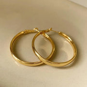 XIYANIKE French Unique Metal Circle Hoop Earrings For Women Lady Elegant Fashion New Trendy Jewelry Girl Gift Party aretes