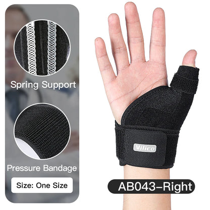 Attelle de stabilisation réglable pour le pouce et le poignet, bandage élastique de pression, support du pouce pour l'arthrite, la tendinite et le tunnel carpien