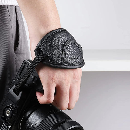 Dragonne universelle en cuir pour appareil photo reflex numérique Canon/Nikon/Sony. Accessoire pour appareil photo.