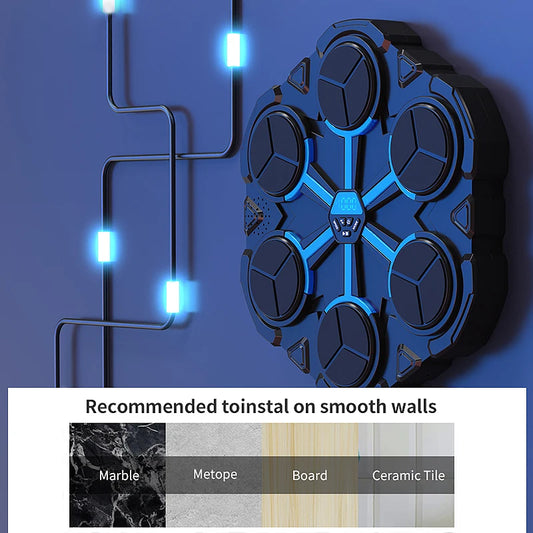 Children's Boxing Wall Target Home Wall-Mounted Boxing Machine Six-Target Intelligent Boxing Training Boxing Music Machine