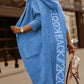 Cardigans Knit Sweater Women Spring Autumn Winter Letter Maxi Loose Soft Coat Jacquard Y2k E-girl Long Knitted Jacket Cardigan