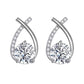 SKEDS Fashion Cross Stud Earrings For Women Girls Korean Style Elegant Crystal Jewelry Ear Rings Fishtail Lady Earrings Gift