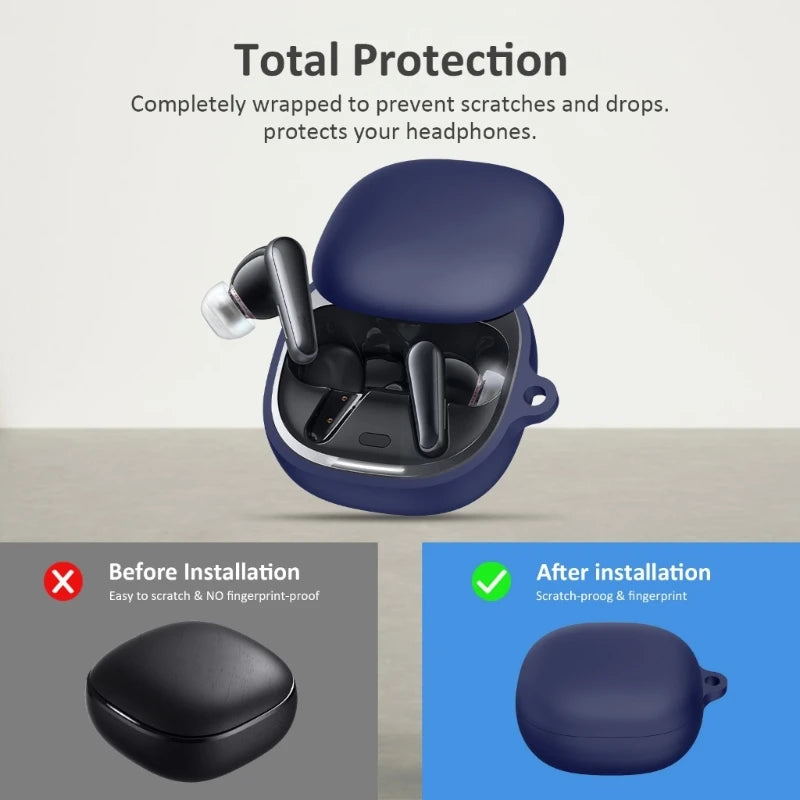 Dust-proof Protective Cases for Anker Soundcore Liberty 4 Earphone Pouch Anti-fall Cover High Elastic Storage Box Bag K1KF