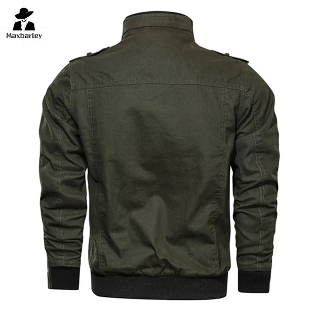 Spring Autumn Jacket Men Cotton Windbreaker Cargo Coat Unload Men's Tactics Jackets Man Cargo Casual Jacket Mens Clothes 2022