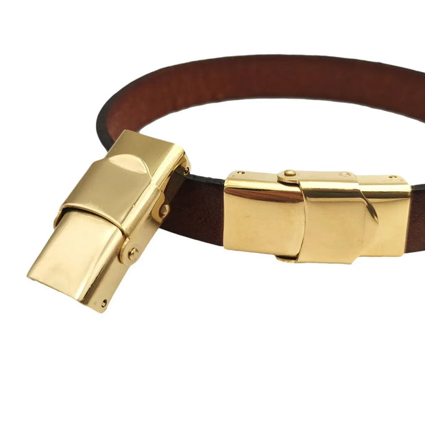 10x3mm Stainless Steel Clasps Watchband Sillicon Clasps 10mmx3mm for Flat 10mm Leather Strip