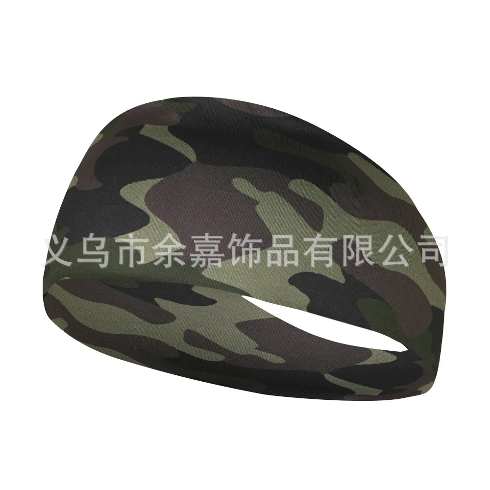 Printing Sports Headbands Sweatband Stretch Elastic Women Yoga Hair Bands Breathable Gym Fitness Running Cycling Tennis Headwrap