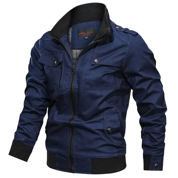 Spring Autumn Jacket Men Cotton Windbreaker Cargo Coat Unload Men's Tactics Jackets Man Cargo Casual Jacket Mens Clothes 2022
