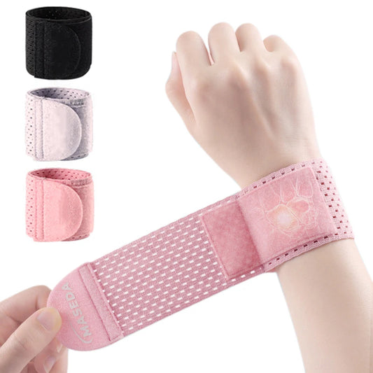 2Pcs Adjustable Wristband Wrist Support Arthritis Sprain Wrist Brace Protect Sport Fitness Compression Wrist Strap Carpal Tunnel
