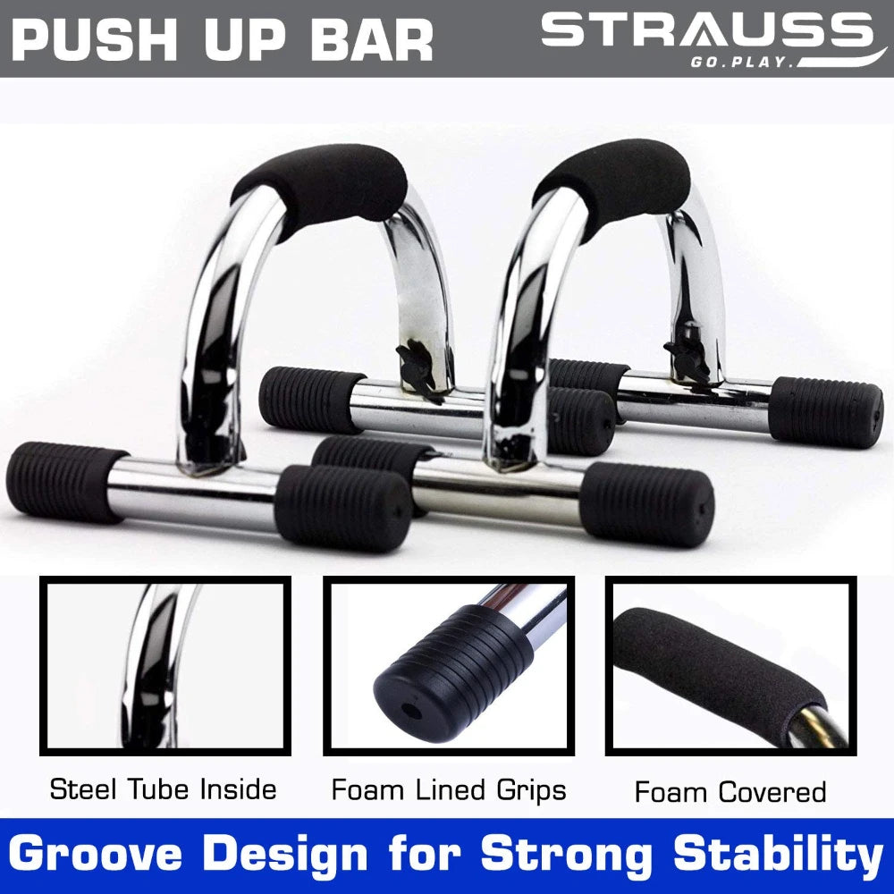2Pc Push Up Bar Stand Pushup Board Exercise Training Chest Bar Sponge Hand Grip Fitness Equipments 2pcs Trainer Body Building