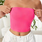 Solid Color Tube Top Casual Strapless Top For Spring & Summer Women's Clothing