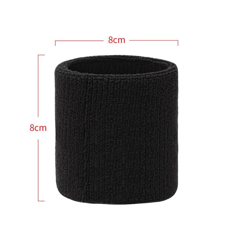 Cotton Wrist Support Band Wristband Sport Bracers Sweat Towel Cuff Tennis Wrist Guard Protector Strap Fitness Run Sweatband Gym