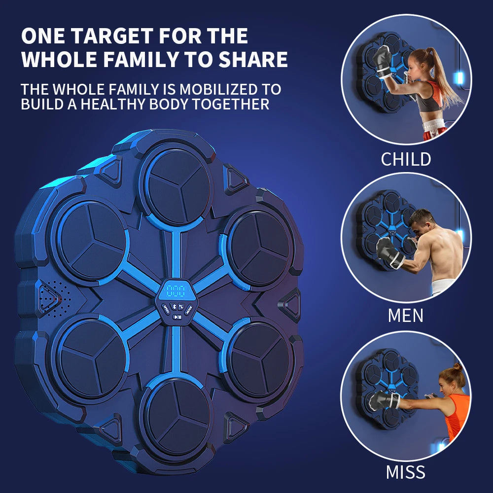 Children's Boxing Wall Target Home Wall-Mounted Boxing Machine Six-Target Intelligent Boxing Training Boxing Music Machine