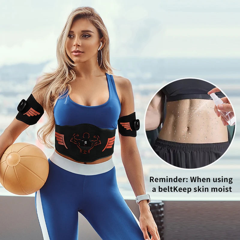 Nuevo entrenador EMS, estimulador muscular abdominal, cinturón adelgazante, monitoriza el consumo de calorías para brazos y piernas, equipo de fitness para bajar de peso.
